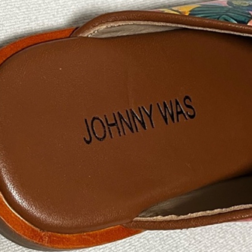 Johnny Was pink and Blue Artistic Sandals Layla X sandal - Picture 3 of 14